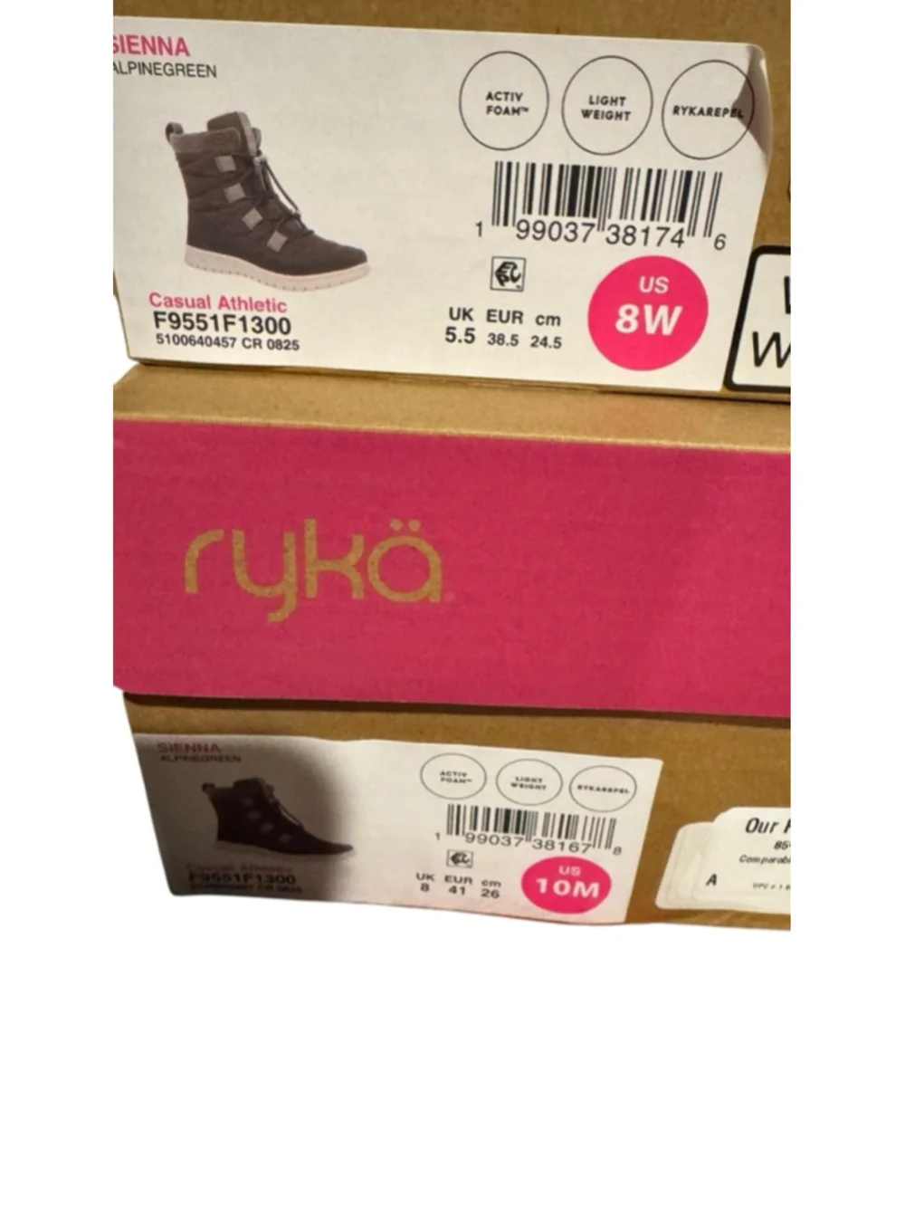 Women's Ryka Green Winter & Rain Boots Size 10
